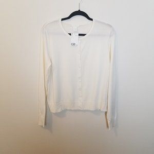 NWT H&M Cardigan Sweater (Ecru) Size L